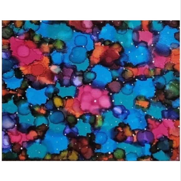 Hand Crafted Abstract Design 11x14 Inches Canvas Painting - Picture 4 of 4